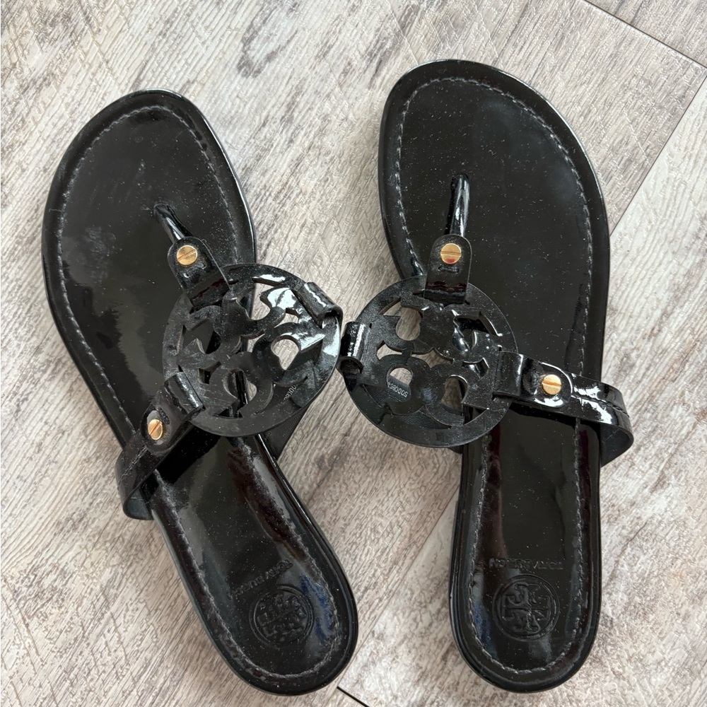 Tory Burch black miller sandals